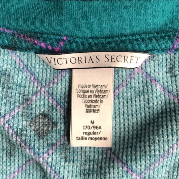 Victoria’s Secret PJ set. Medium, long sleeve and pant pajamas. - Picture 3 of 4